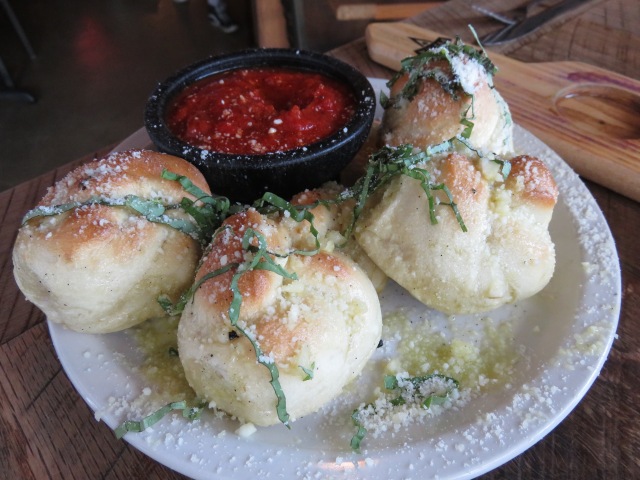 Garlic knots at Five Points Pizza in Nashville.